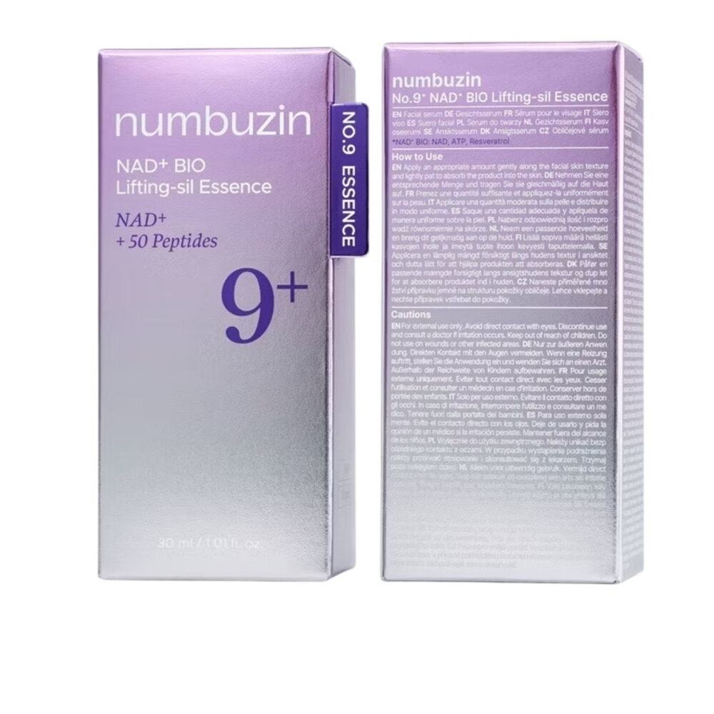numbuzin No. 9 NAD+ Bio Lifting-sil Essence Anti-Aging Firming Serum 30ml New